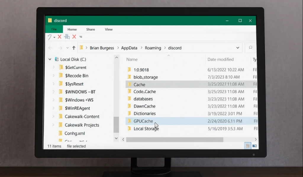Clear Discord Cache on pc
