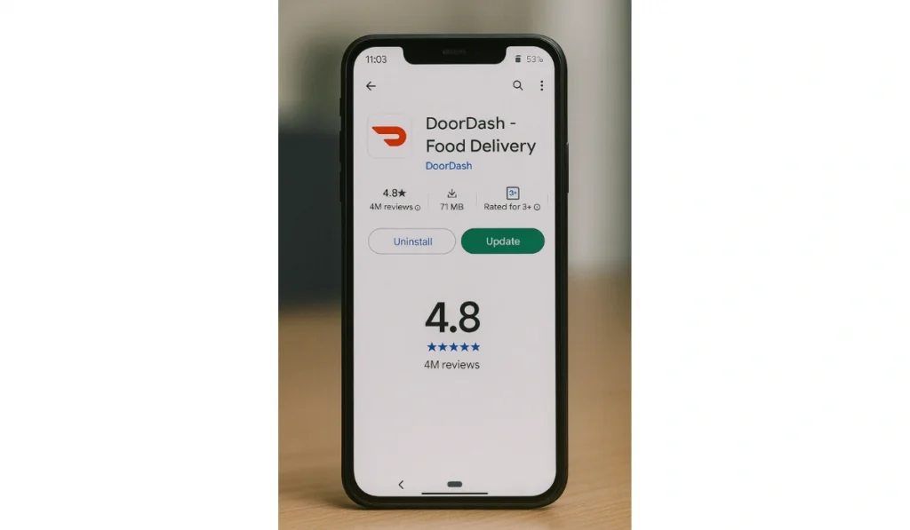 Update the DoorDash App