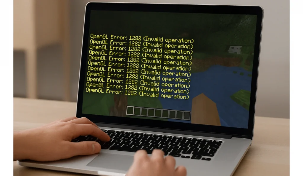 What is OpenGL Error 1282 p