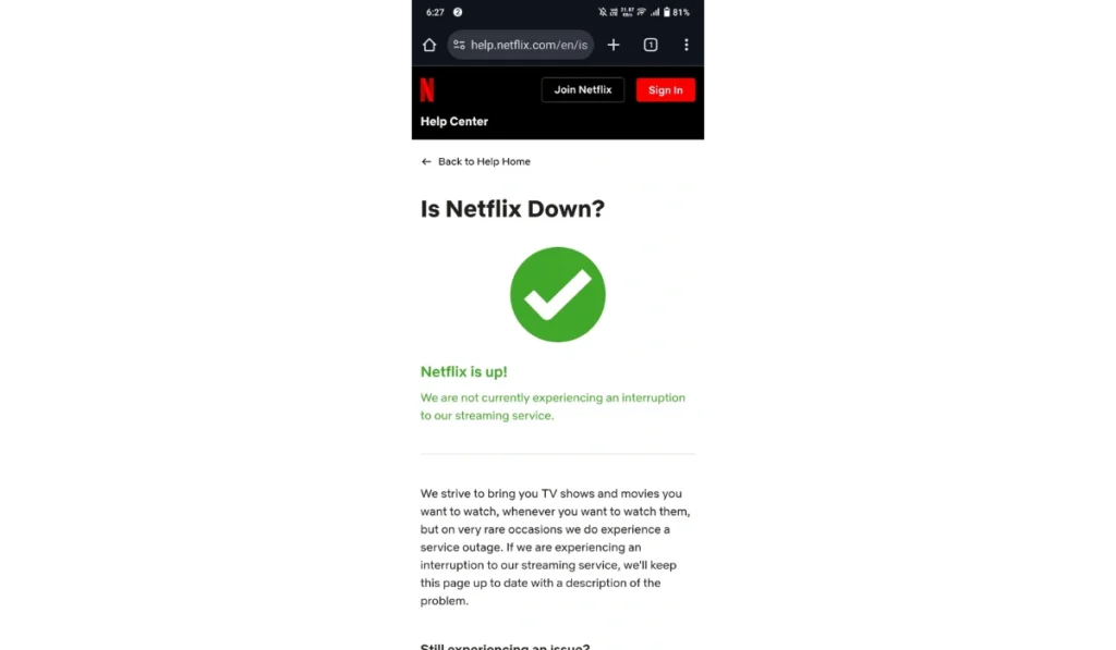 Check Netflix Service Status