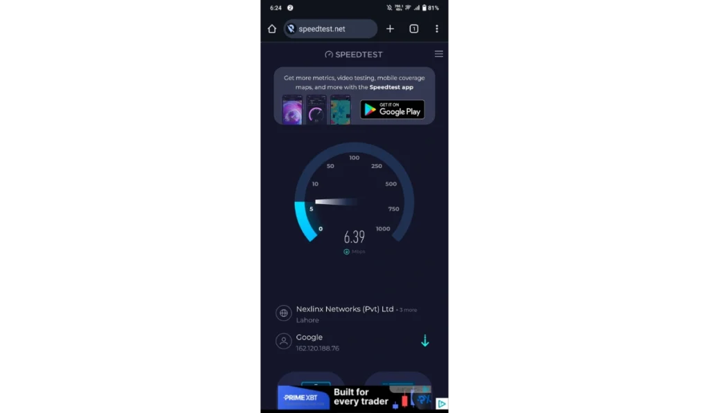 Check Your Internet Connection