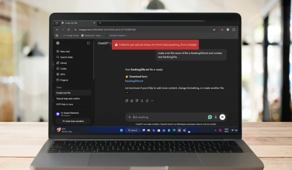 How to Fix ChatGPT Failed to Get Upload Status